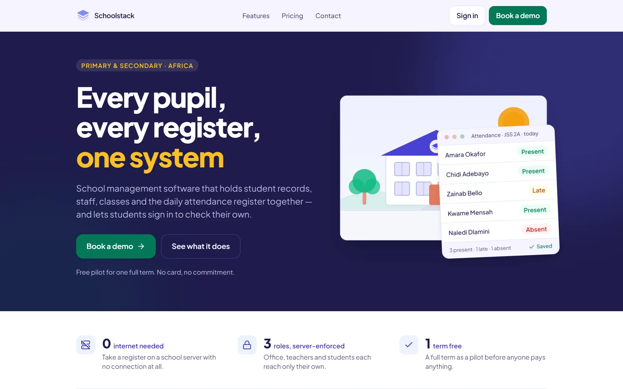 The Schoolstack marketing site